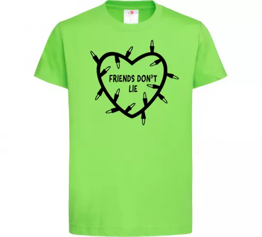 Детская футболка Friends dont lie Лаймовый фото