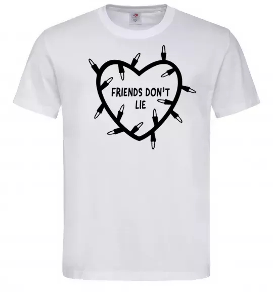 Чоловіча футболка Friends dont lie Білий фото