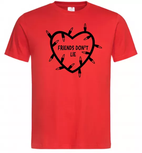 Чоловіча футболка Friends dont lie Червоний фото