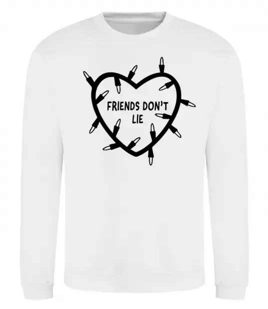 Свитшот Friends dont lie Белый фото