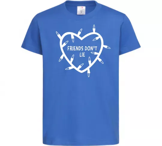 Детская футболка Friends dont lie Ярко-синий фото