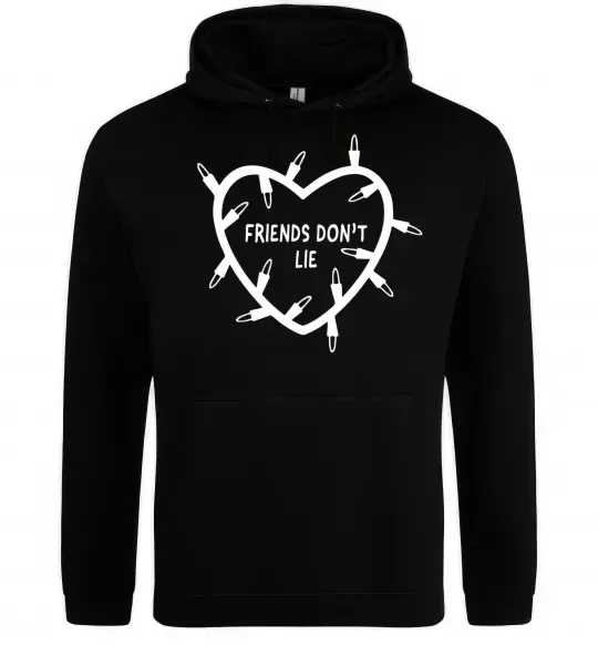 Жіноча толстовка (худі) Friends dont lie Чорний фото