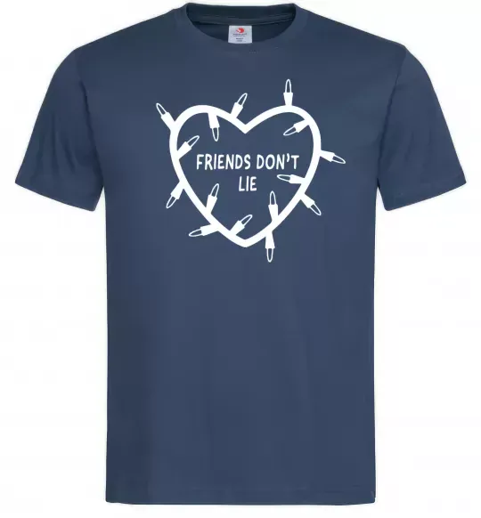 Чоловіча футболка Friends dont lie Темно-синій фото