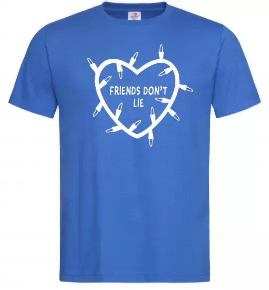 Чоловіча футболка Friends dont lie Яскраво-синій фото