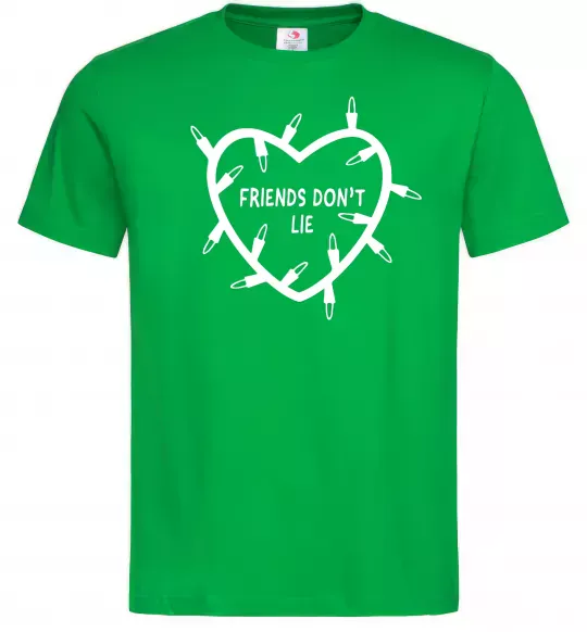 Чоловіча футболка Friends dont lie Зелений фото