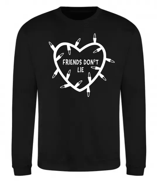 Свитшот Friends dont lie Черный фото