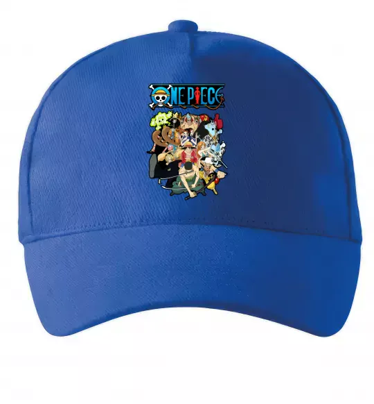 Кепка One piece anime Ярко-синий фото