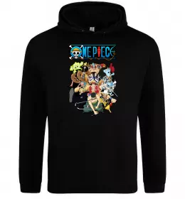 Мужская толстовка (худи) Monkey D. Luffy Черный фото