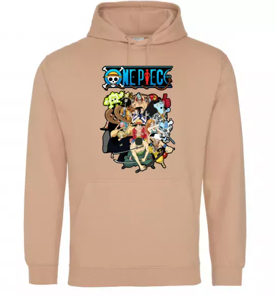 Жіноча толстовка (худі) One piece anime Пісочний фото