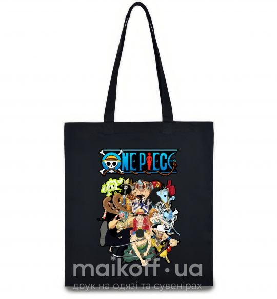Еко-сумка One piece anime Чорний фото