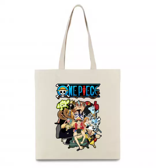 Эко-сумка One piece anime Бежевый фото
