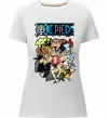 Жіноча преміум футболка One piece anime Білий фото
