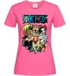 Женская футболка One piece anime Ярко-розовый фото