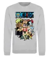 Свитшот One piece anime Серый меланж Свитшот One piece anime Серый меланж фото