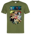 Чоловіча футболка One piece anime Оливковий Чоловіча футболка One piece anime Оливковий фото