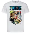 Чоловіча футболка One piece anime Білий Чоловіча футболка One piece anime Білий фото