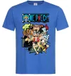 Чоловіча футболка One piece anime Яскраво-синій Чоловіча футболка One piece anime Яскраво-синій фото