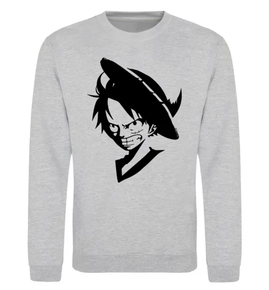 Світшот One piece monki Сірий меланж фото