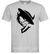 Мужская футболка One piece monki Серый фото