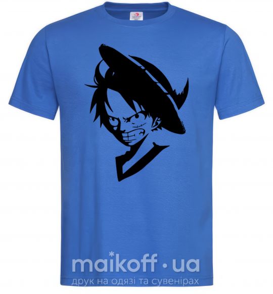 Мужская футболка One piece monki Ярко-синий фото