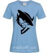 Жіноча футболка One piece monki Блакитний фото