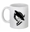 Чашка керамическая One piece monki Белый Чашка керамическая One piece monki Белый фото