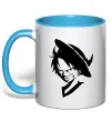 Чашка с цветной ручкой One piece monki Голубой Чашка с цветной ручкой One piece monki Голубой фото