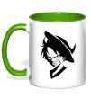 Чашка с цветной ручкой One piece monki Зеленый Чашка с цветной ручкой One piece monki Зеленый фото