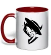 Чашка с цветной ручкой One piece monki Красный Чашка с цветной ручкой One piece monki Красный фото