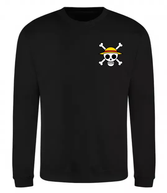 Світшот One piece череп Чорний фото