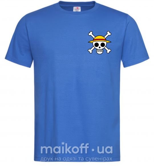 Чоловіча футболка One piece череп Яскраво-синій фото