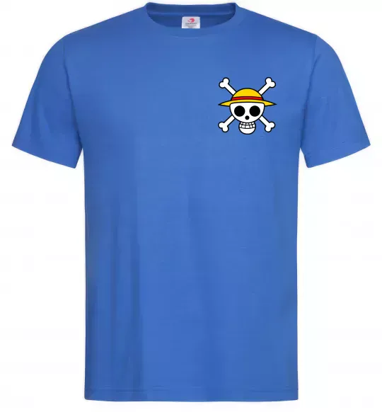 Чоловіча футболка One piece череп Яскраво-синій фото