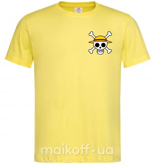 Чоловіча футболка One piece череп Лимонний фото