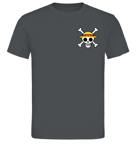 Чоловіча футболка One piece череп Графіт фото