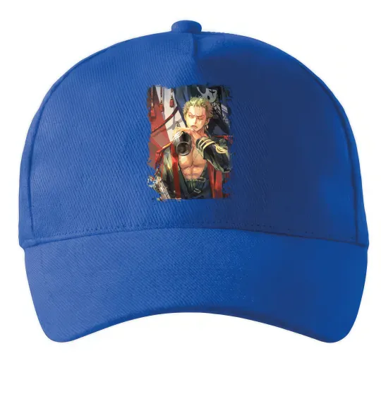 Кепка One piece потертий Яскраво-синій фото