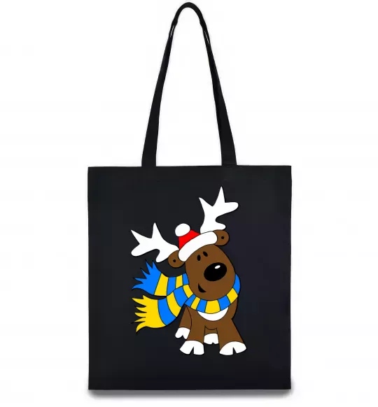 Эко-сумка Striped deer український Черный фото