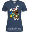 Жіноча футболка Striped deer український Темно-синій фото