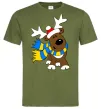 Мужская футболка Striped deer український Оливковый Мужская футболка Striped deer український Оливковый фото
