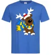 Мужская футболка Striped deer український Ярко-синий Мужская футболка Striped deer український Ярко-синий фото