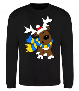 Світшот Striped deer український Чорний фото