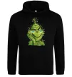 Чоловіча толстовка (худі) Грінч у гірлянді український Чорний Чоловіча толстовка (худі) Грінч у гірлянді український Чорний фото