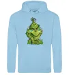 Жіноча толстовка (худі) Грінч у гірлянді український Блакитний фото