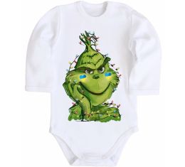 Детский боди Грінч у гірлянді український