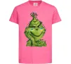 Детская футболка Грінч у гірлянді український Ярко-розовый фото