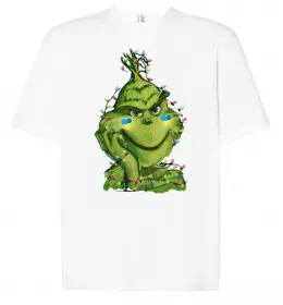 Футболка Оверсайз Олені Белый фото