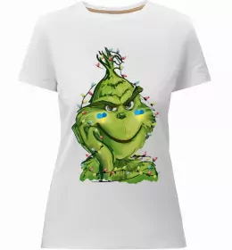 Женская премиум футболка FUN SANTA Белый фото Женская премиум футболка FUN SANTA Белый фото