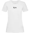 Женская футболка Kyїv ВИШИВКА Белый фото