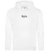 Женская толстовка (худи) Kyїv ВИШИВКА Белый фото