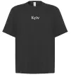 Футболка Оверсайз Kyїv ВИШИВКА Черный фото