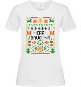 Жіноча футболка Новорічна бавовна
